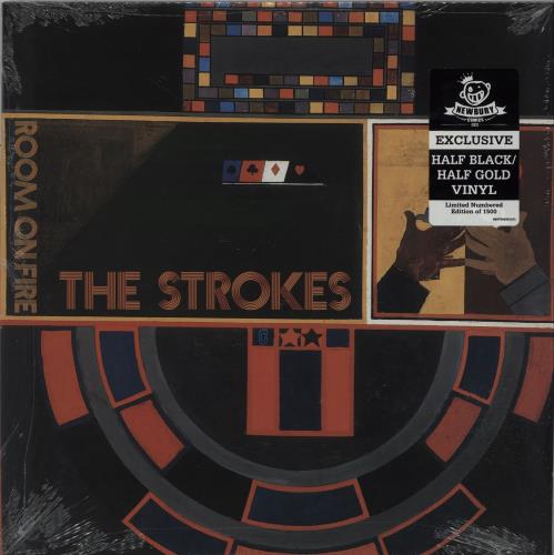 The Strokes Room On Fire - Black & Gold Vinyl UK vinyl LP album